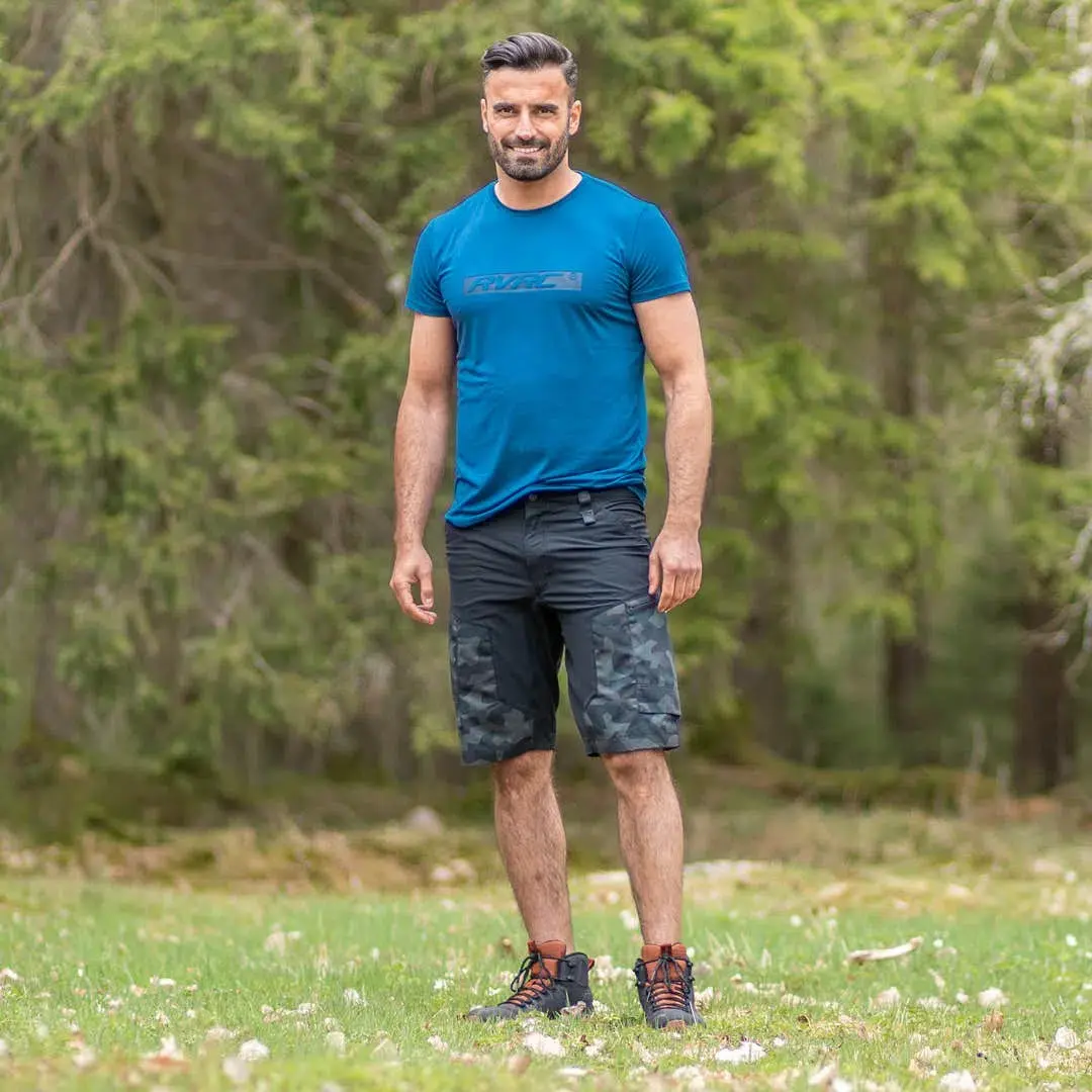 RVRC GP Shorts Men Anthracite Camo