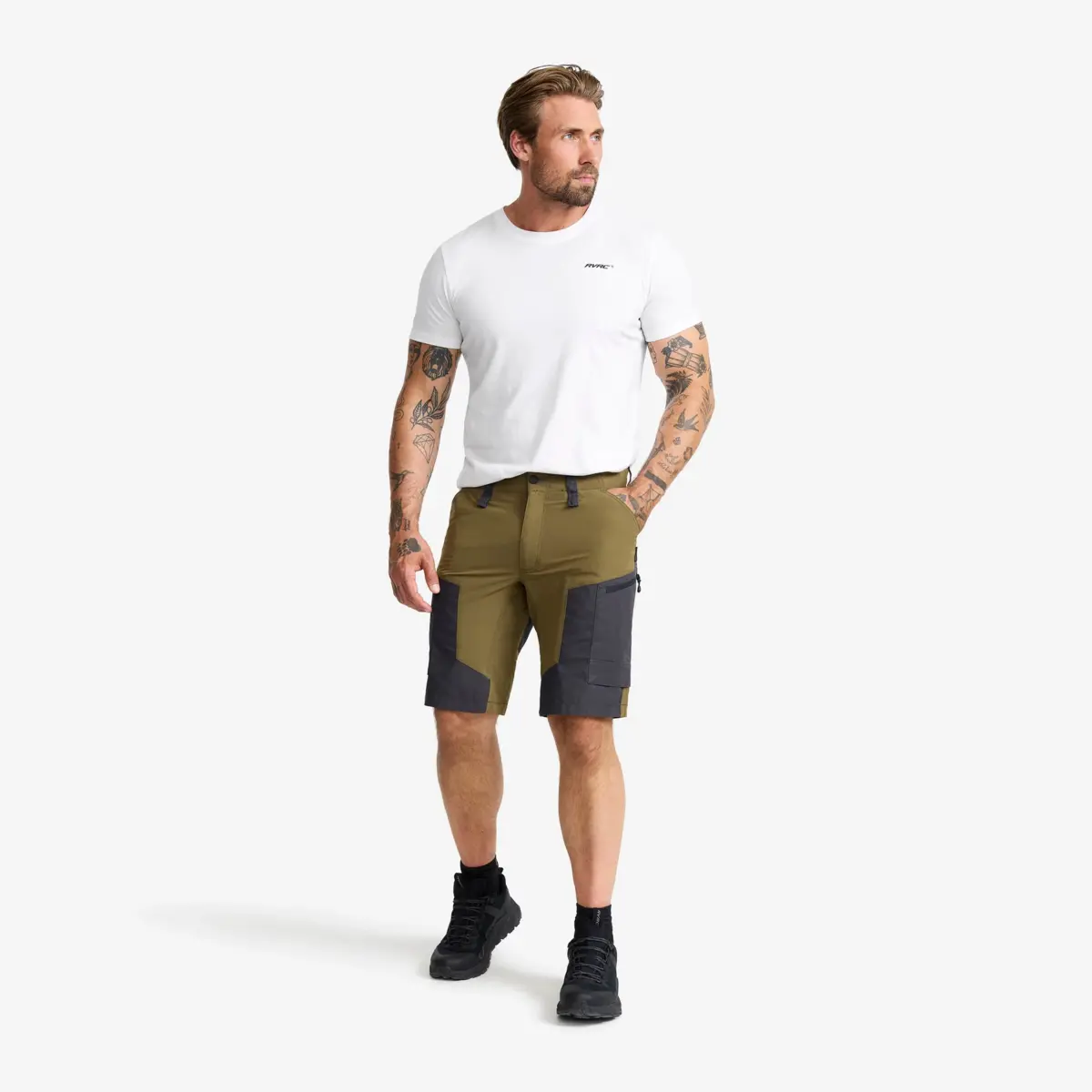 RVRC GP Shorts Men Dark Olive RVRC GP Shorts Men Dark Olive