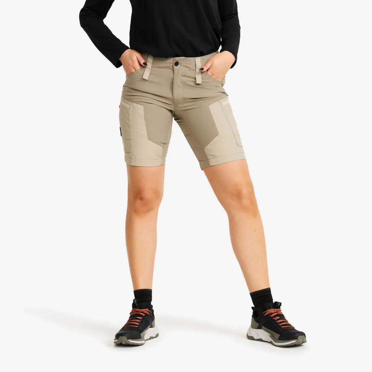 RVRC GP Shorts Women Aluminium/Brindle