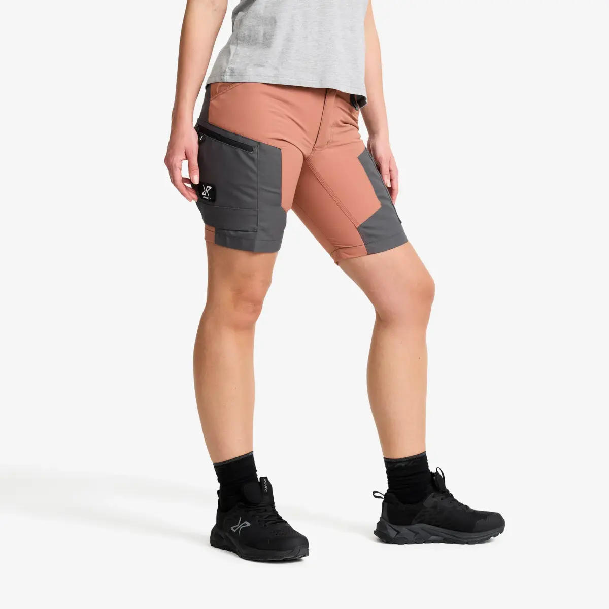 RVRC GP Shorts Women Pink Wood/Magnet