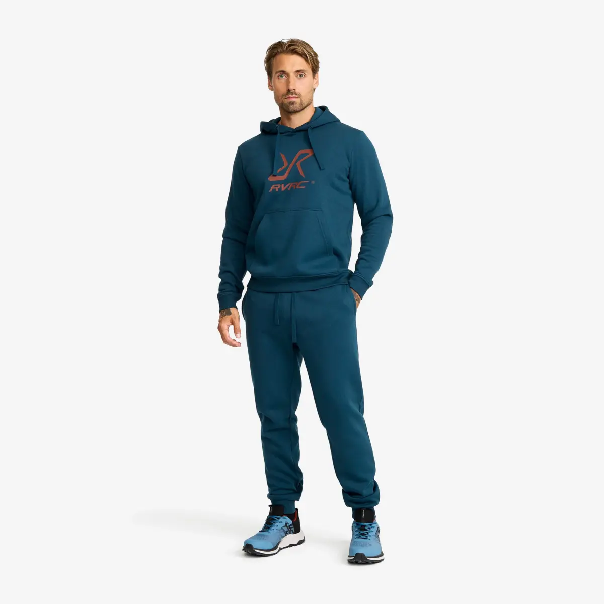 RVRC Hoodie för män Moonlit Ocean/Smoked Paprika