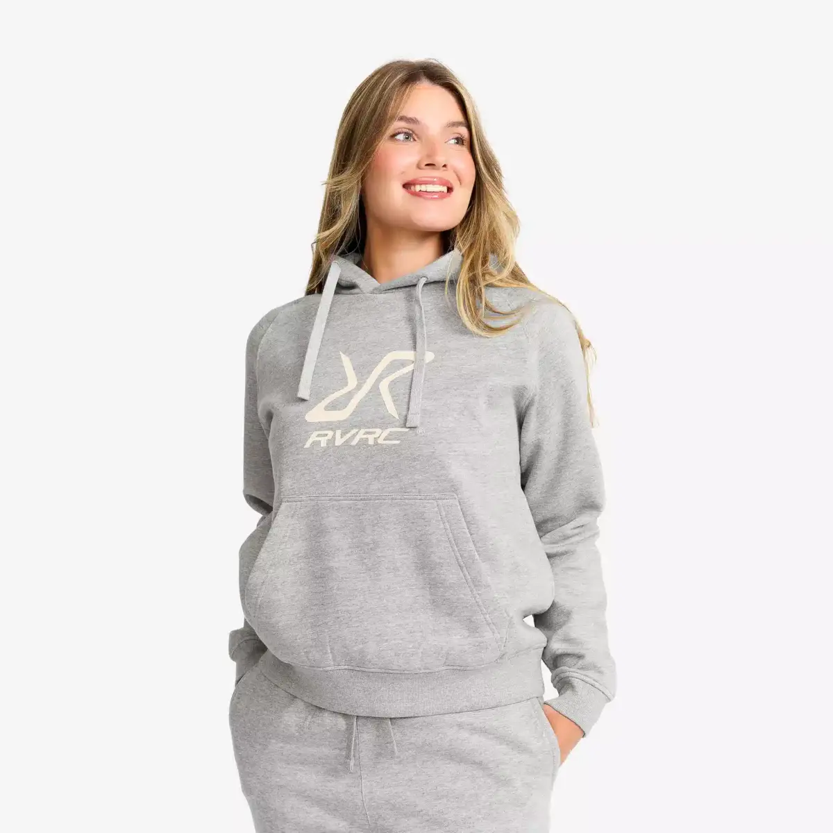 RVRC Hoodie Women Grey Melange/Oatmeal RVRC Hoodie Women Grey Melange/Oatmeal