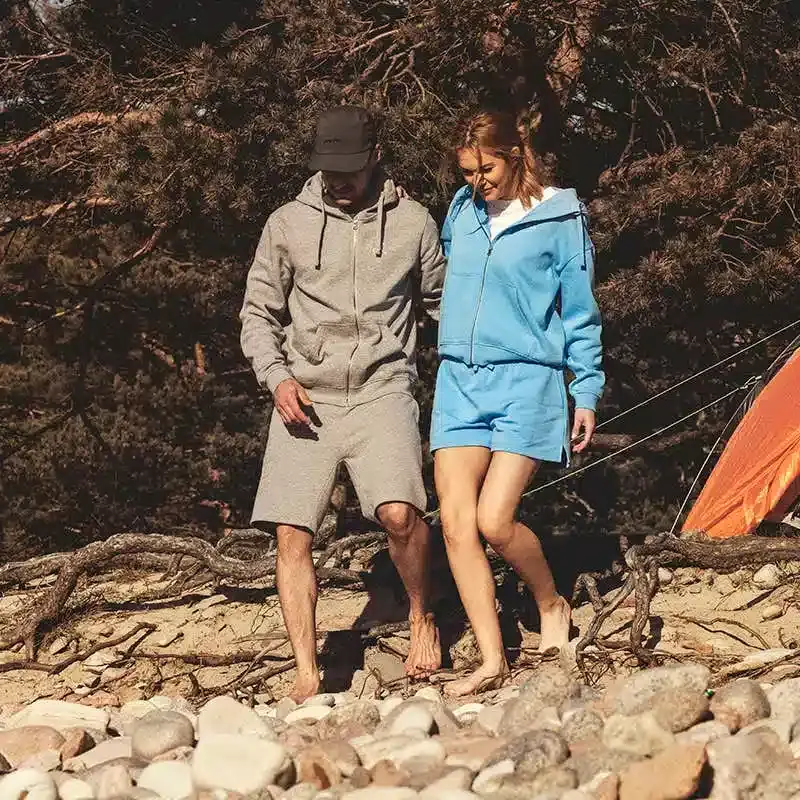 RVRC Full-zip Hoodie Men Grey Melange