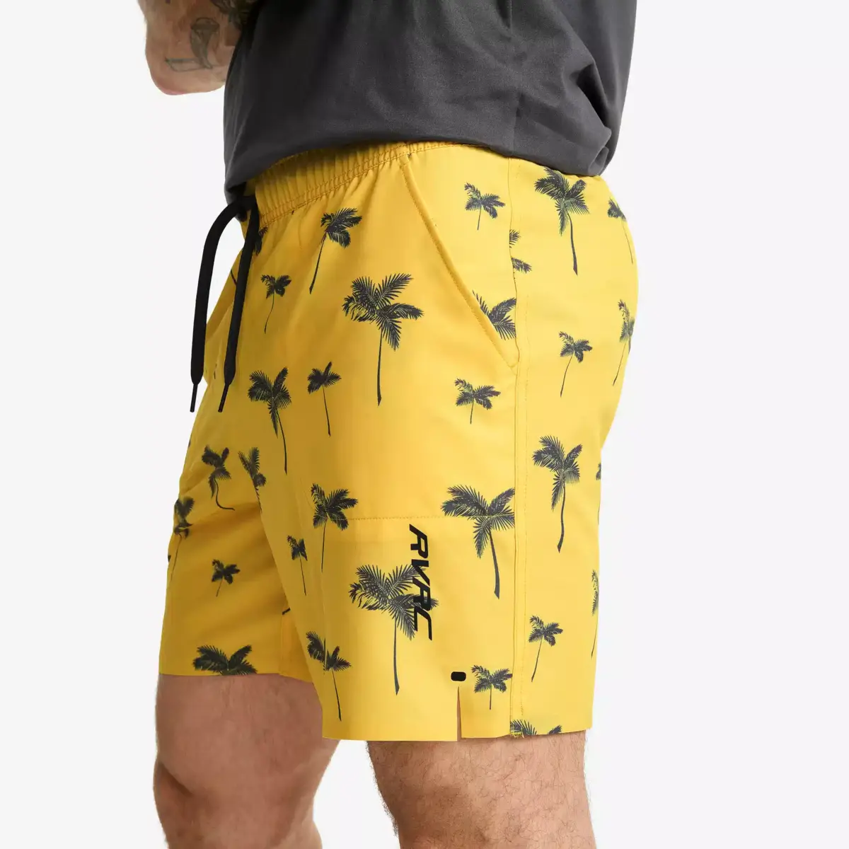 Sommarbadshorts för män Lemon Drop/Magnet Sommarbadshorts för män Lemon Drop/Magnet
