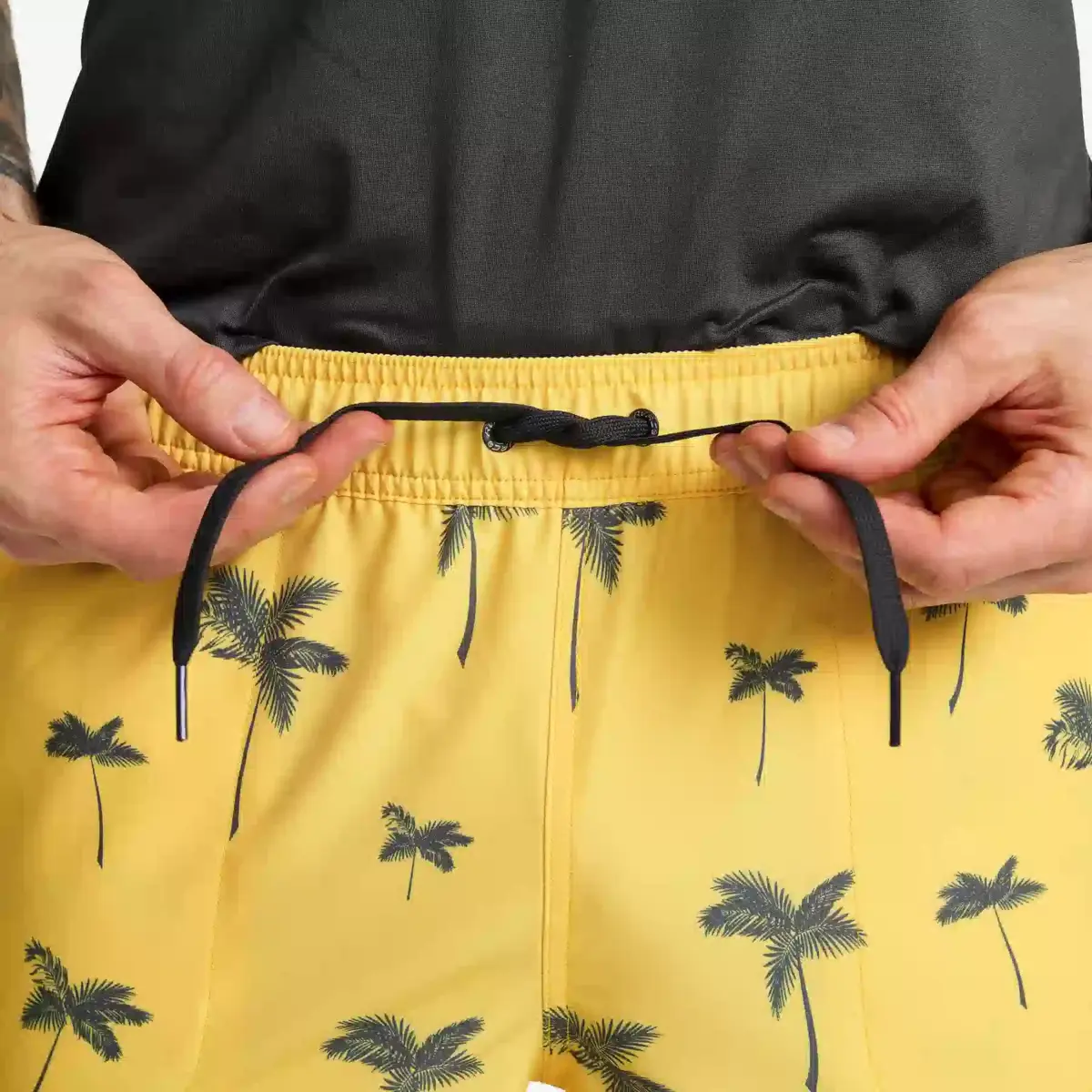 Sommarbadshorts för män Lemon Drop/Magnet Sommarbadshorts för män Lemon Drop/Magnet