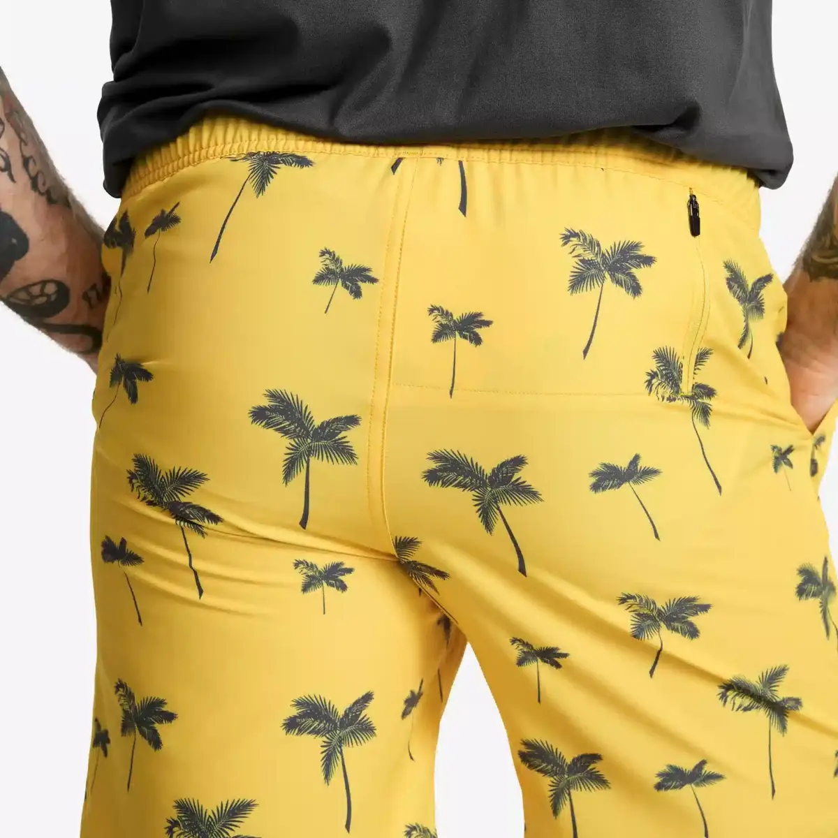 Sommarbadshorts för män Lemon Drop/Magnet Sommarbadshorts för män Lemon Drop/Magnet