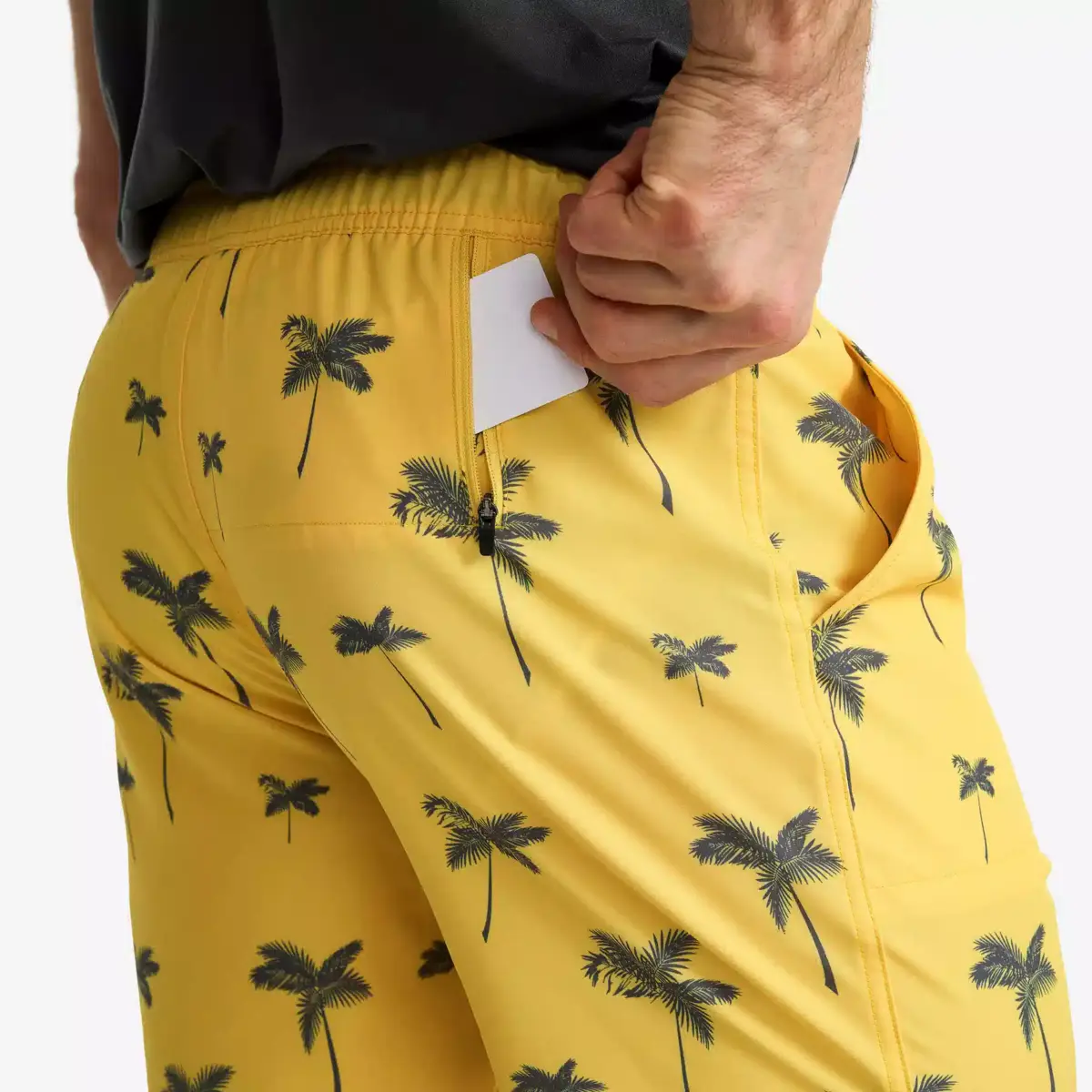 Sommarbadshorts för män Lemon Drop/Magnet Sommarbadshorts för män Lemon Drop/Magnet