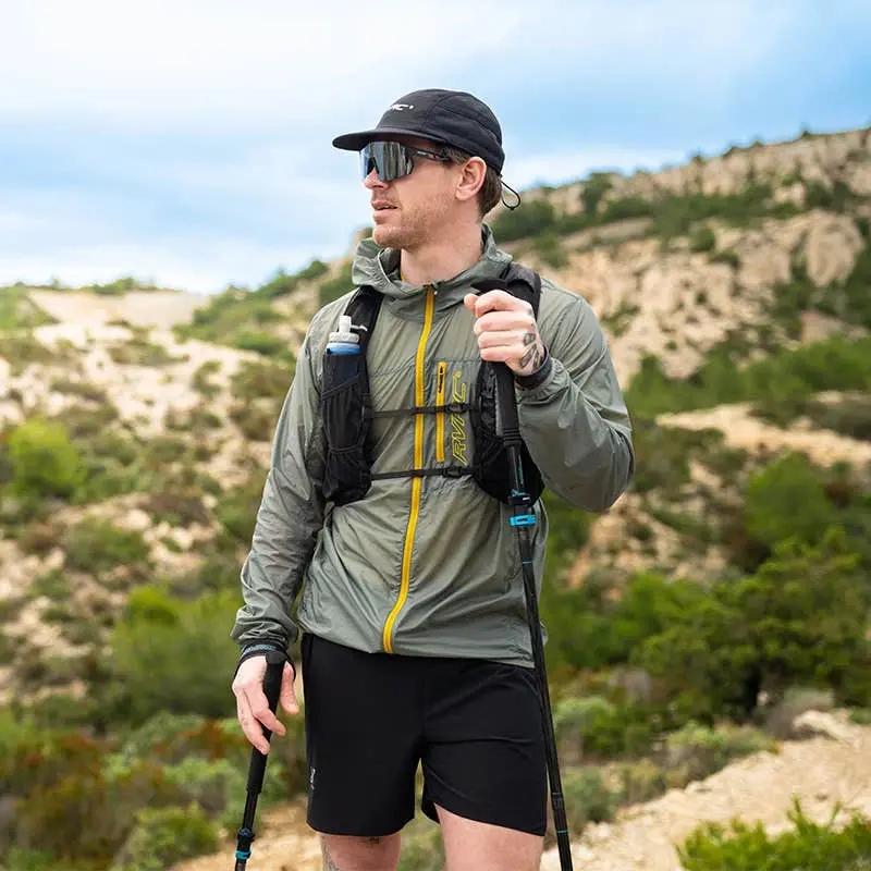 Speed Hooded Windbreaker för män, Castor Grey