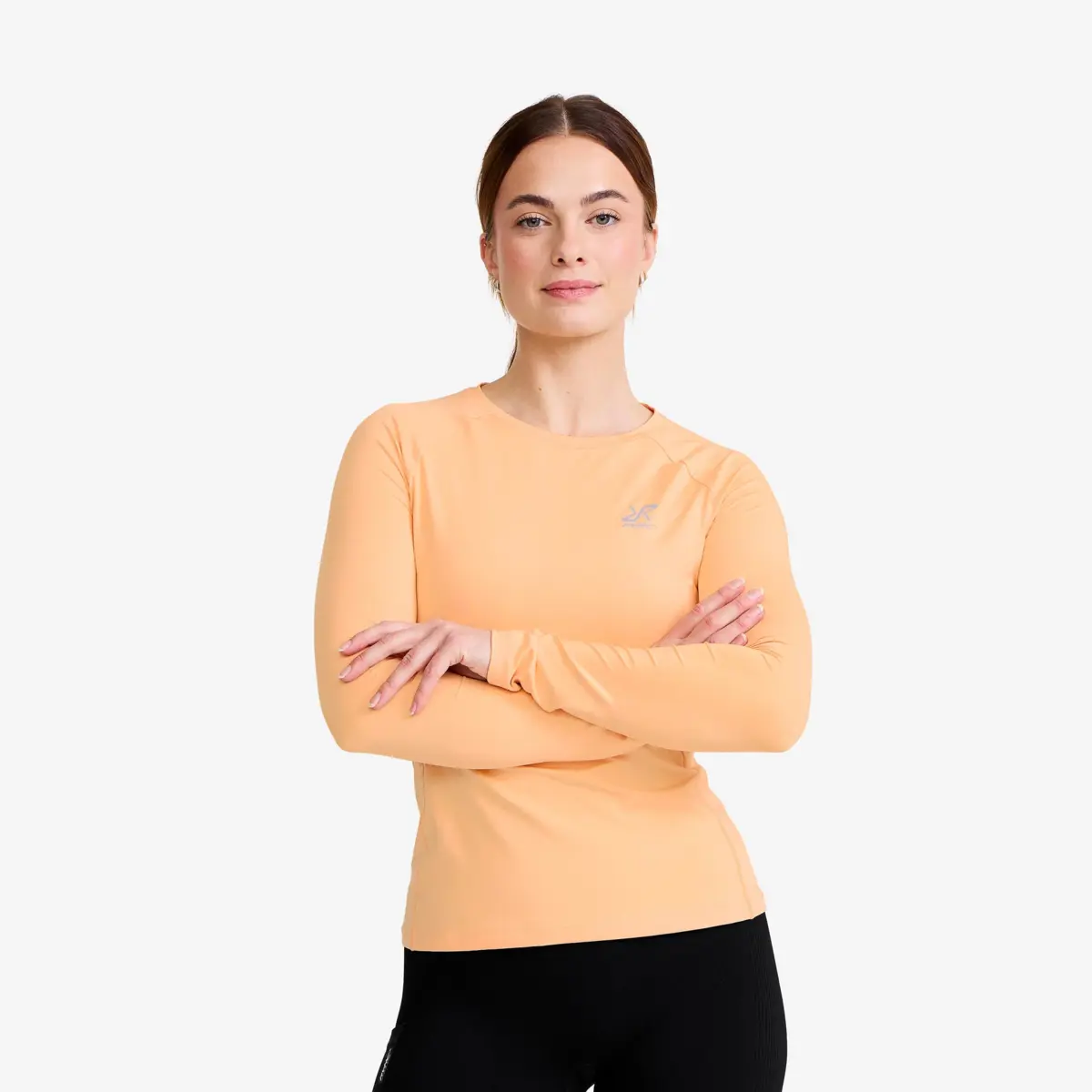 Stride Active långärmad T-shirt för kvinnor Peach Fuzz