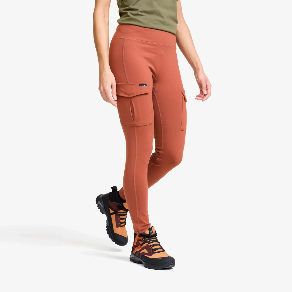 Summit Pocket Tights Women Pink Mahogany