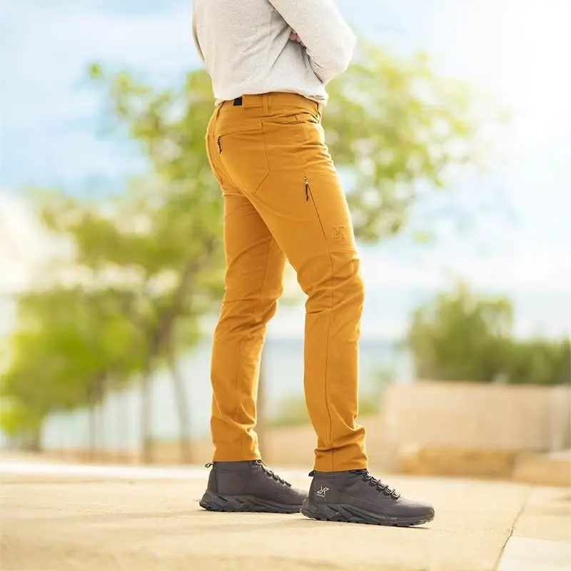 Surround Stretch Pants för män, guldbrun