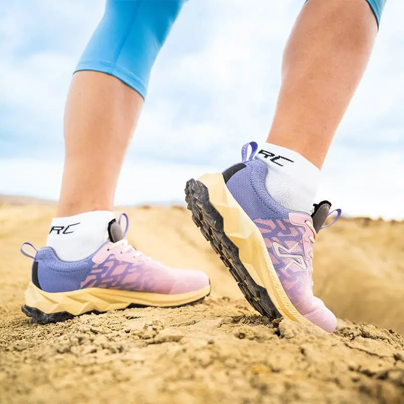 Trailknit vattentäta vandringsskor för damer, rosa mist