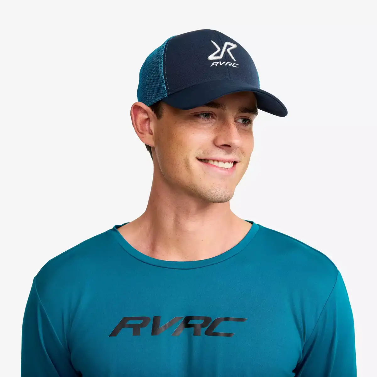 Trucker-keps med snäppspänne  Marinblå