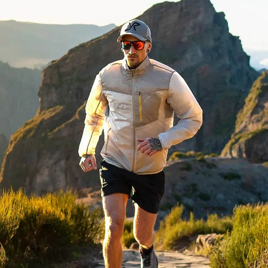 Unit Light Windbreaker Men Aluminium/Peyote