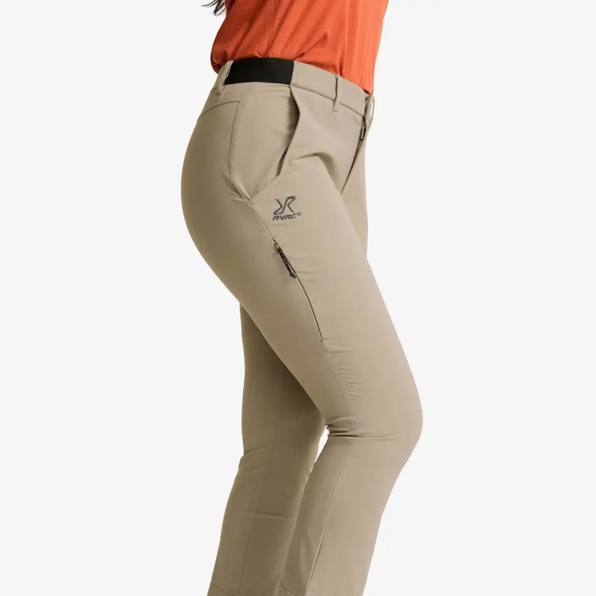 Variety Högmidjade croppade byxor för kvinnor Brindle Variety Högmidjade croppade byxor för kvinnor Brindle