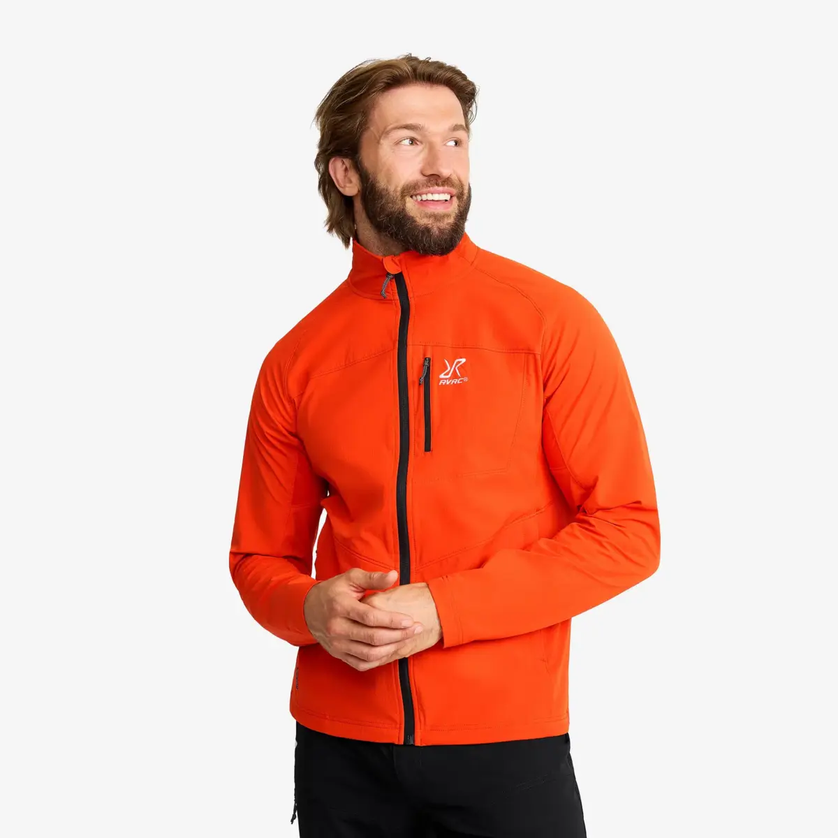 Venue stretchjacka för män, ren pumpafärg