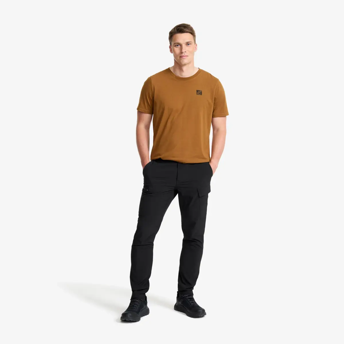 Verge Stretch Cargo Pants för män, svart