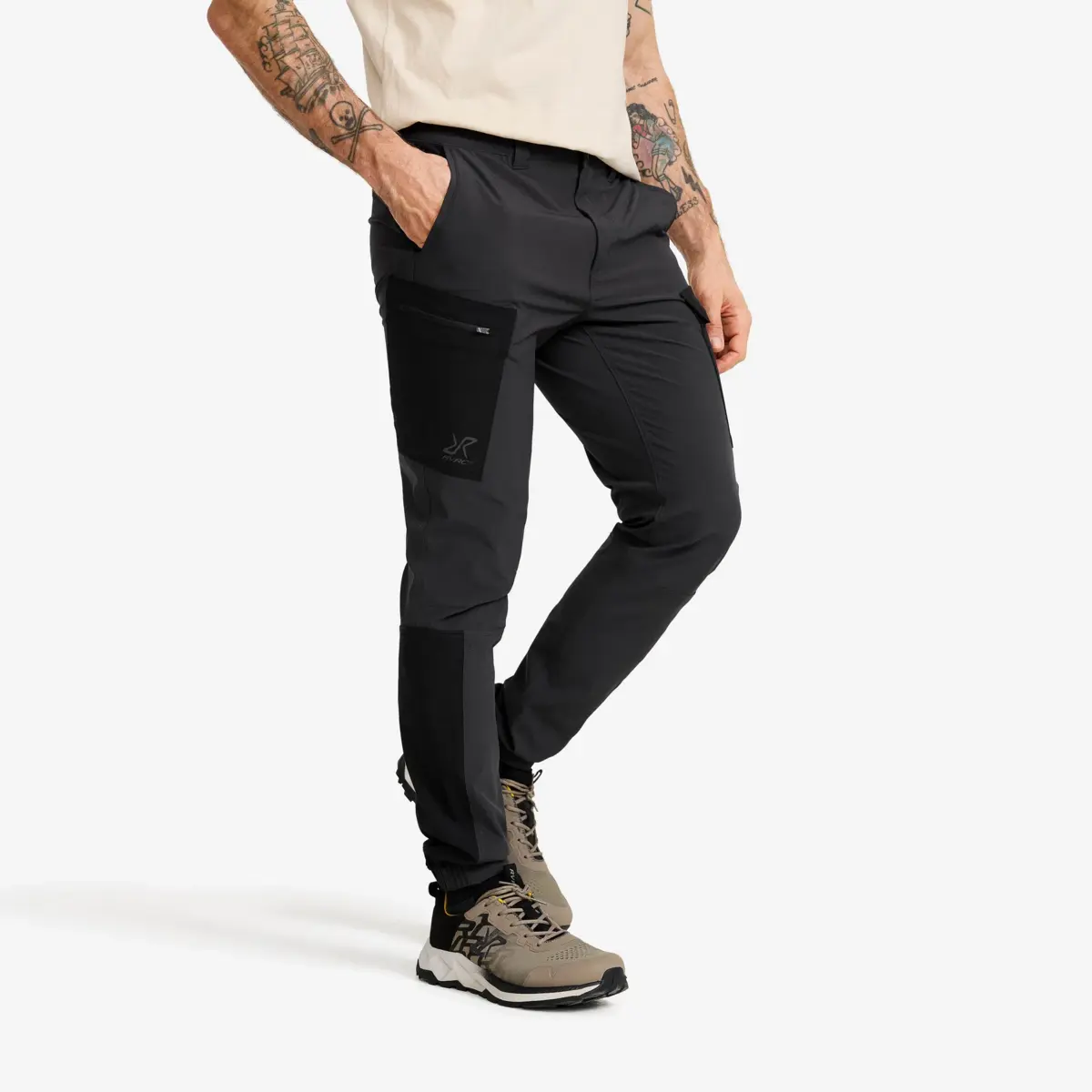 Verge Stretch Cargo Pants Men Anthracite/Black