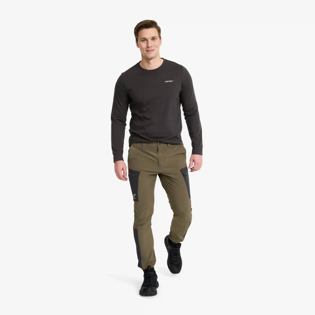 Verge Stretch Cargo Pants Men Light Moss Gray/Anthracite