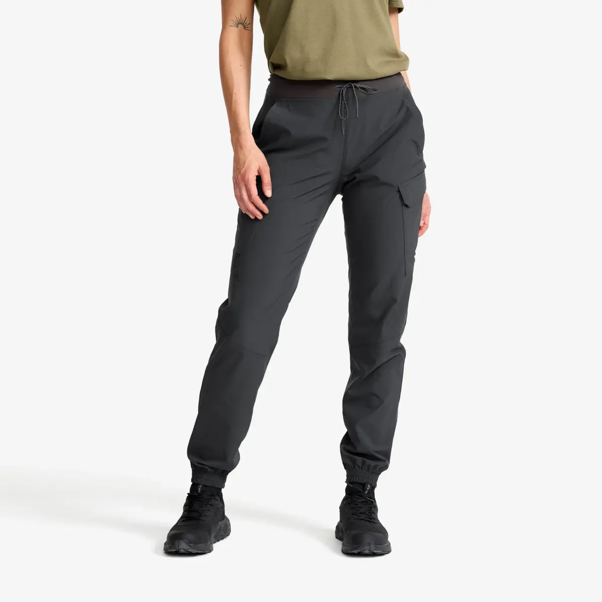 Verge Stretch Cargo Pants Women Anthracite