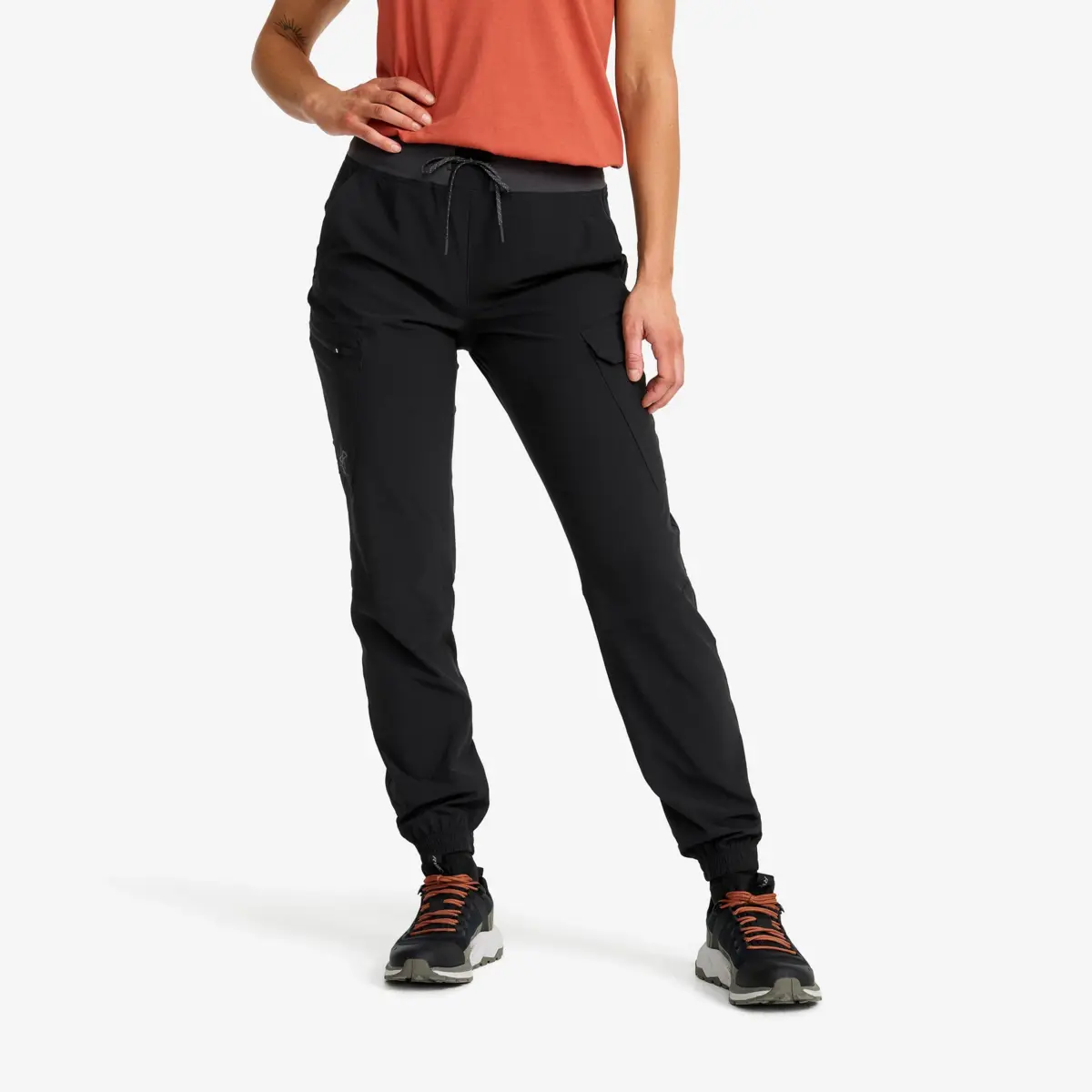 Verge Stretch Cargo Pants Women Black