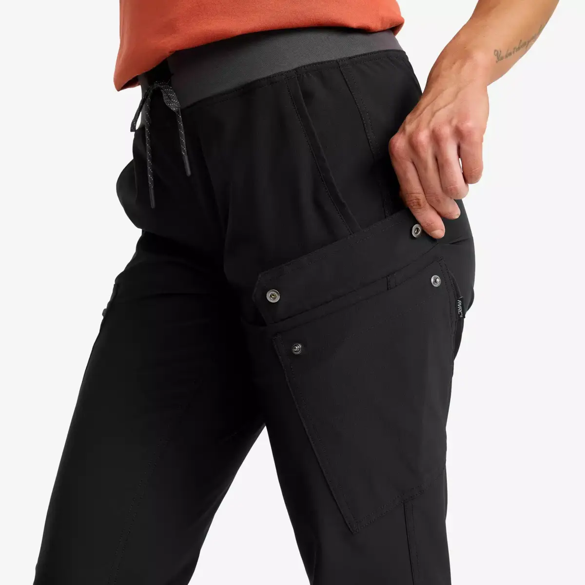 Verge Stretch Cargo Pants Women Black Verge Stretch Cargo Pants Women Black