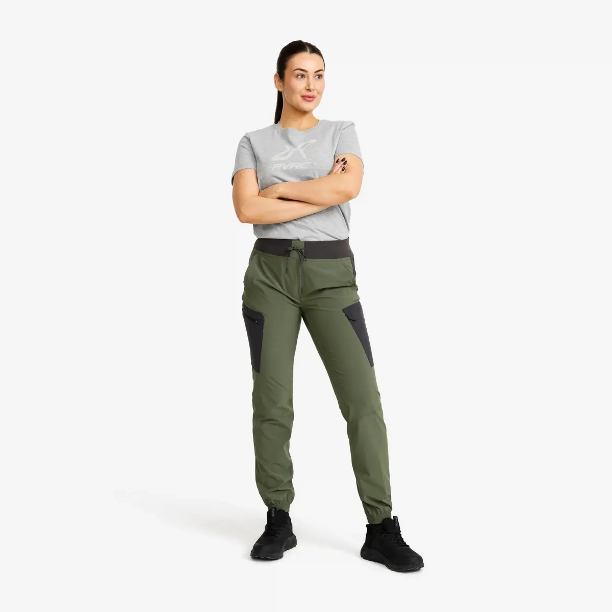 Verge Stretch Cargo Pants Women Thyme/Anthracite
